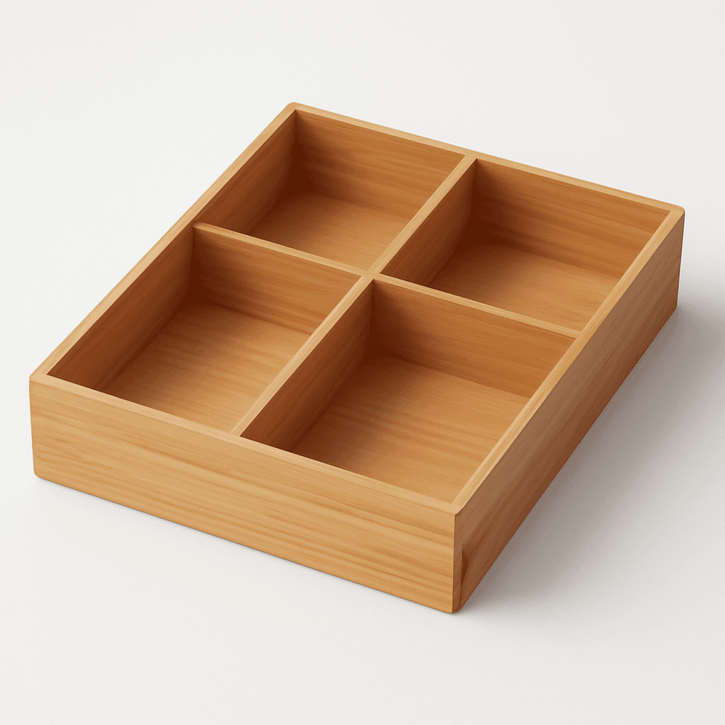 Bamboo drawer organizer
