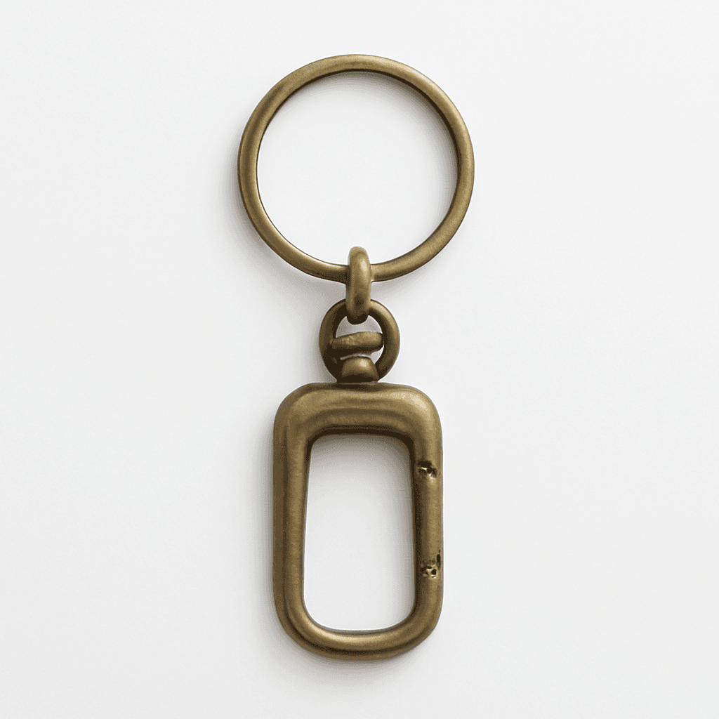 Vintage metal keychain