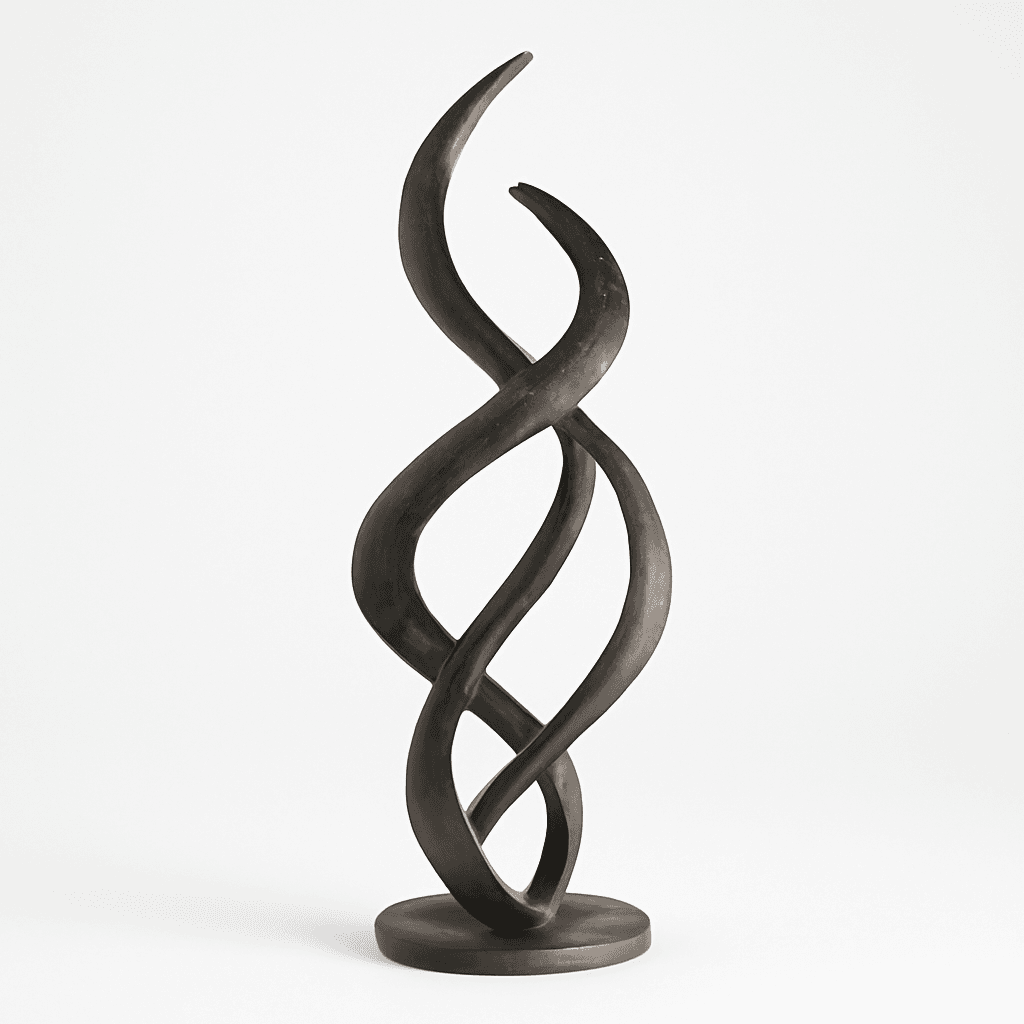 Abstract metal sculpture