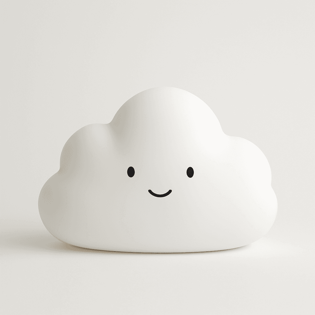Cloud-shaped night light
