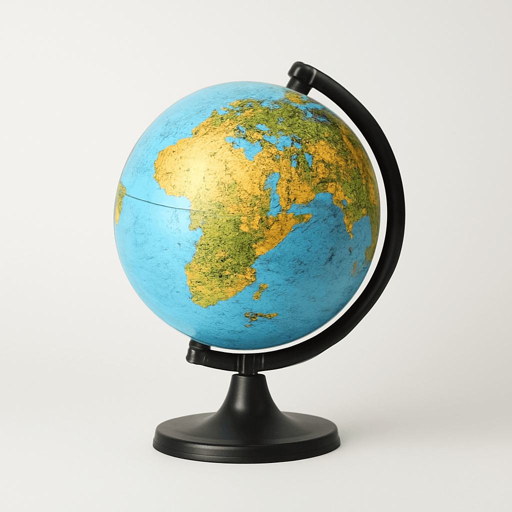 Educational plastic globe