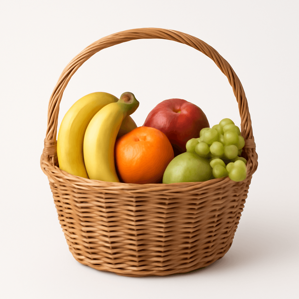Wicker fruit basket