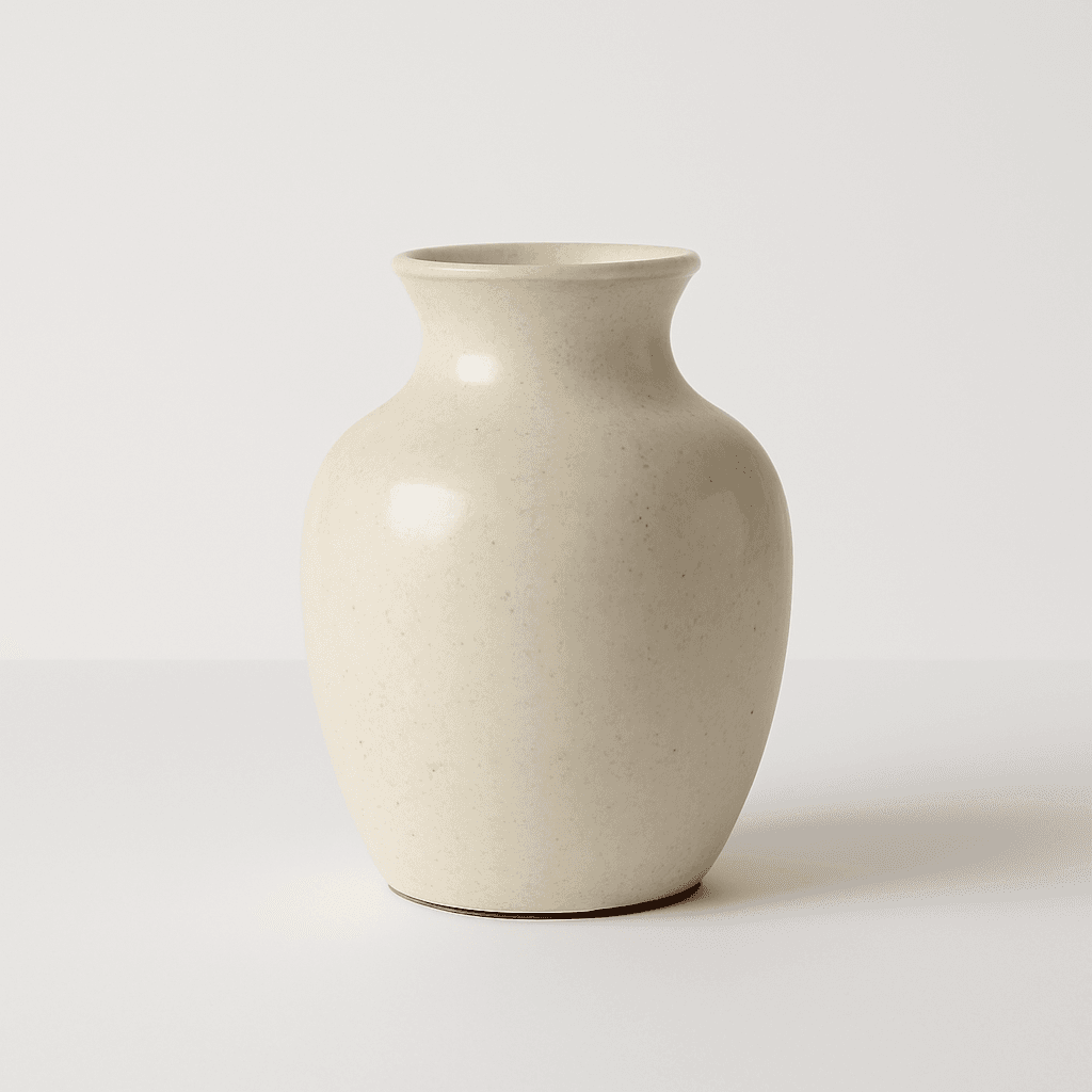 Glazed ceramic vase