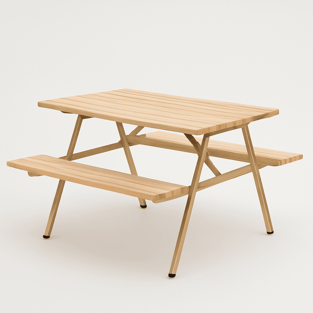 Folding picnic table